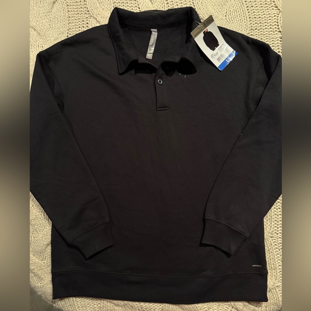 Mondetta‎ womens collared pullover sweatshirt New